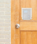 Waterproof Doorbell Rain Cover For Time Attendance And Fingerprint Devices PVC Protective Weatherproof Cover on outdoor wooden door