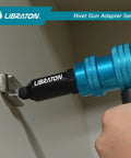 Drill To Rivet Gun Adapter For Electric Drill Turn Your Drill Into A Pop Riveter With A Grip And Vertical Handle No Pneumatic Tool Needed