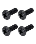 Black Stainless Steel License Plate Screws For Lexus Toyota And Honda Pack Of 4 Phillips Pan Head M6-1.0 x 16 Mm 18-8 Rustproof Bolts