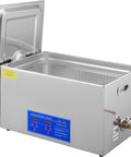 22L Ultrasonic Industrial Cleaner with Digital Timer and Heater, 40kHz Professional Machine for Wrench Tools, Open Lid View