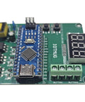 Close-up of Plug And Play Light Sequencer Controller with External Start Stop and Pause Resume Pins, 110-240VAC, LED Light Show.