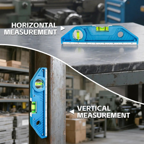 Badass 9 Inch Magnetic Torpedo Level Set Delivers Rock Solid Precision With 0 And 90 Degree Bubbles Sleek V Groove For Quick Conduit Work Extra Large Reading Window Dual Scale Rulers Heavy Duty Two Pack Gear For Real Pros