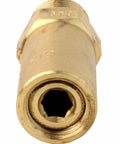 Brass pressure washer pump safety pop-off valve, 3/8 in, 5000 PSI, front view
