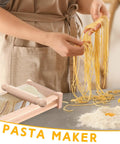 Chitarra Cutter Pasta Maker With Rolling Pin Guitar Board For Spaghetti And Lasagna Italian Style Pasta Machine