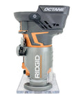 Cordless Brushless OCTANE Fixed Base Router 18 Volt Power Tool With One Quarter Inch Bit including fixed base.