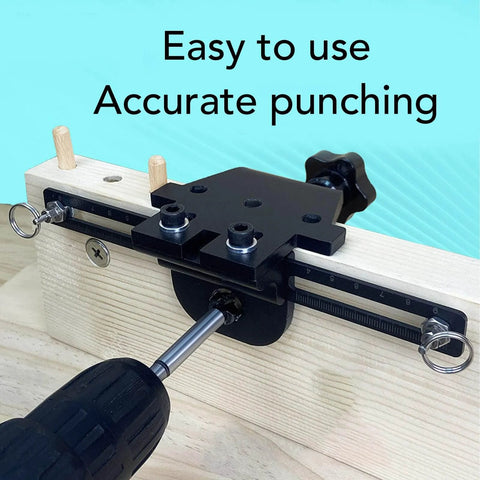 3 In 1 Dowel Jig Drill Kit With Self Centering Dowel Jig And Pocket Hole Locator, Includes 8Mm 10Mm 15Mm Drill Bits