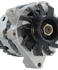 Front view of Professional NEW Beefed Up Alternator For Cars And Trucks With One Hundred Percent Fresh Internal Components.