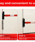 4 In 1 Hinge Gap Adjusting Wrench Kit for Cabinets and Furniture quick no hassle door alignment in use on cabinet hinge