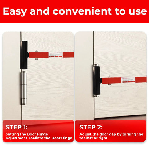 4 In 1 Hinge Gap Adjusting Wrench Kit for Cabinets and Furniture quick no hassle door alignment in use on cabinet hinge