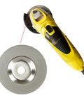 Diamond Grinding Wheel And Knife Sharpening Stone For Scissors And Chisels Grit 400 Hardcore Abrasive Disc on a tool.