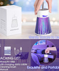 Rechargeable Mosquito Zapper Cordless USB Charge, 600V Grid With Safety Shield, 360 Degree Coverage, indoor use view
