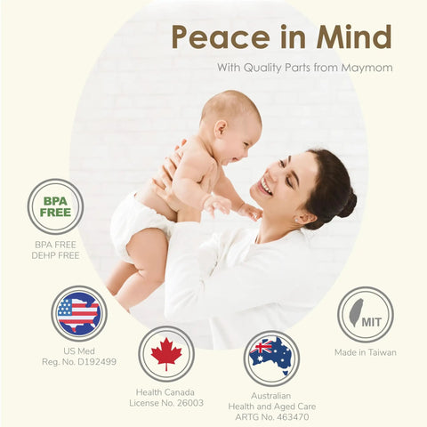 Replacement O Ring Kit With Two Membranes For Harmony Manual Breast Pump BPA Free FDA Registered Medical Device Easy Replacement To Restore Suction And Pump Performance, BPA-free and DEHP-free