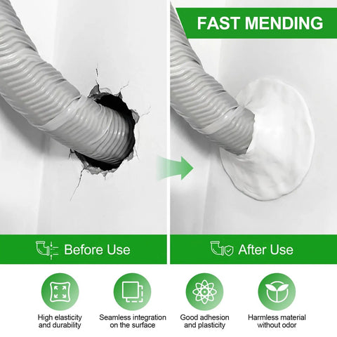 Upgraded Waterproof Sealant Mastic 8 Pack Fast Drying Moldable Sealing Clay For Drain Pipes Wall Holes Gaps And AC Openings Quick Repair Putty That Feels Flexible Easy Knead DIY Friendly No Tools Needed