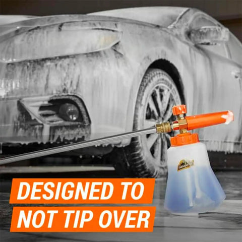 2-In-1 Foam Cannon Kit For Car Cleaning With Power Washer Or Garden Hose Connection Includes Foam Cannon, Foam Applicator, And Ergonomic Adaptor