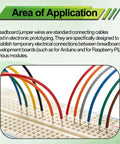 840 Piece Breadboard Jumper Wire Kit With 14 Lengths From 2mm To 125mm Solderless Flexible Cables In Storage Box For Arduino