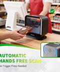 Hands Free USB Barcode Scanner With Auto Sensor Trigger Reads 1D 2D And QR Codes No Fuss Fast For POS Retail Warehouse And Inventory