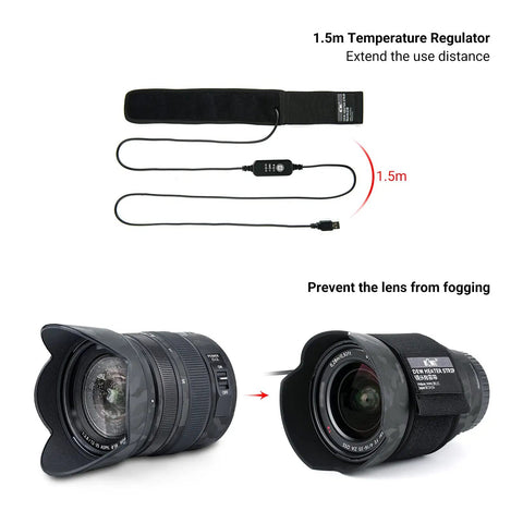 Lens Heater And Warmer Strip With Temperature Regulator For Telescopes And DSLR Lenses, Condensation Prevention For 80 To 110mm Gear