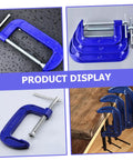 Heavy Duty 4 Inch G Clamp Quick Release C Clamp For Woodworking And Cabinet Assembly Table Vice Clamp Durable Metal