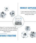 Image of Heavy Duty T Nuts 304 Stainless Steel Assortment 160 Piece Kit showcasing four prong tee threads for furniture.