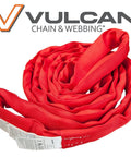 Heavy Duty 10 Foot Red Round Sling For Lifting, Towing And Recovery, Vertical 13,200 Lb SWL, Choker 10,600 Lb, Basket 26,400 Lb