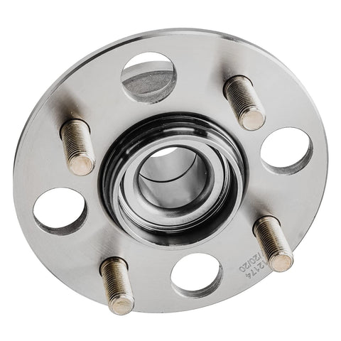 Two Piece Rear Wheel Bearing Hubs Kit For 2001 Through 2005 Honda Civic Complete Rear Assembly For Left And Right Sides 4 Bolt Design ABS Ready Replacement.