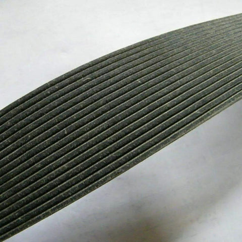 Close-up of Beefed-Up Belts For Screw Air Compressors, Coolant Resistant Replacement Belts, textured surface, black color