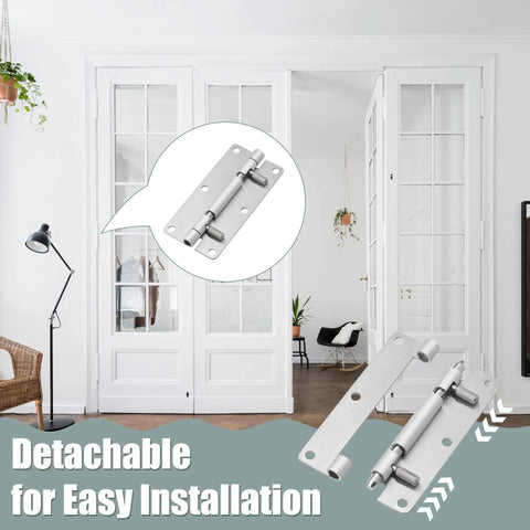 Four Inch Quick Release Hinges 304 Stainless Steel Heavy Duty Gate Hardware Spring Loaded Detachable Design Built Tough No Fuss Setup For Outdoor Yards And Backyard Fences