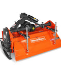 48 Inch Rotary Tiller For 3 Point Hitch Cat 1 And 2 Gear Drive With PTO Shaft Included And Slip Clutch, orange
