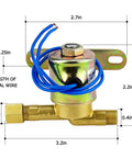 Water Solenoid Valve Replacement 4040 for Humidifiers 24V 2.3W 60Hz 125 PSI Blue, Aprilaire Compatible for 220 224 400 500 600 700 Series