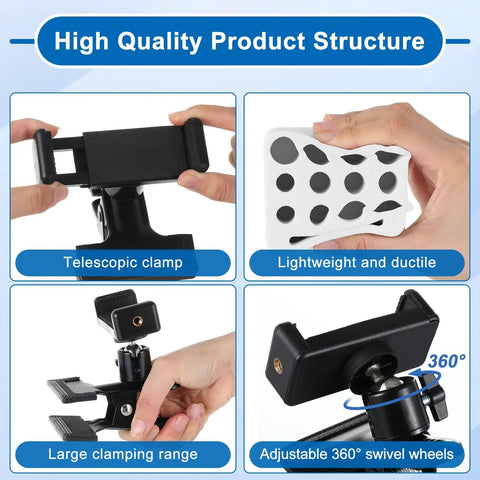 Mobile Phlebotomy Tube Holder Rack With Clamp Mount and Adjustable Tray Organizer Kit features including telescopic clamp.
