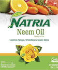 Neem Oil Spray For Gardening Ready To Use Pest And Disease Control For Houseplants And Home Gardens 1 Gal Bottle label
