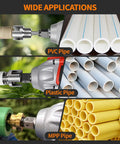 Four In One PVC Pipe Threader And Reaming Tool Set for various pipe types in home plumbing applications