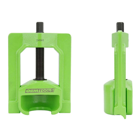 Front and side view of Beefy Heavy Duty U Joint Puller for Intermediate Trucks Buses and Farm Equipment Universal U Joint Removal Tool