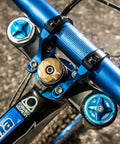 Direct Mount Mountain Bike Stem For 35mm Bars With 2 Piece Split Design, Lightweight Clamp Stem For Dual Crown Forks, black