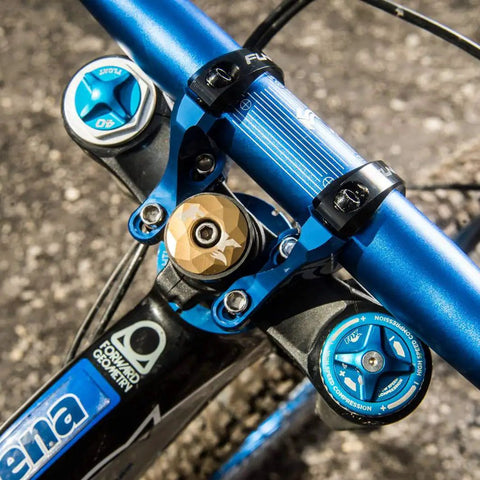 Direct Mount Mountain Bike Stem For 35mm Bars With 2 Piece Split Design, Lightweight Clamp Stem For Dual Crown Forks, black
