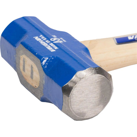 Close-up of the Built Tough Double Faced Engineer Hammer 3 Lb, Rust Resistant, USA Made SDF48 VN17430 With Sure Lock Eye.