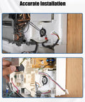 Accurate installation of Beefed-Up Brushless DC Condenser Fan Motor For Midea Air Conditioners, showcasing wiring connections.