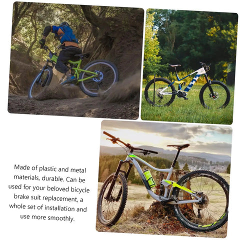 Heavy Duty Mountain Bike Disc Brake Pads For Hydraulic And Mechanical Setups Featuring Ventilated Core Design in action on trails