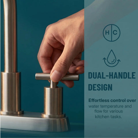 Brushed Nickel Kitchen Faucet With Sprayer And Side Sprayer Stainless Steel Touch Activated RV Ready 3 Or 4 Hole Sink Faucet Modern High Arc Design Fingerprint Resistant And Durable Built To Last