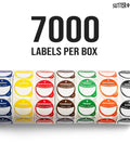 Removable 1 Inch Day Of The Week Date Dots For Food Storage Meal Prep Labels In A Dispenser Box 7000 Food Container Labels