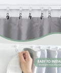 Flexible Bendable Ceiling Curtain Track With Clips for Room Dividers Ceiling Or Wall Mount Rails Heavy Duty Privacy Curtain Rods For Living Room Shower Bedroom And RV White 6 Ft installed with curtains