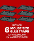 Heavy Duty Mouse Glue Traps With Eugenol For Rock Solid Grip And Instant Pest Control Pack Of Six professional strength adhesive boards