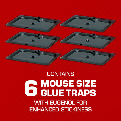 Heavy Duty Mouse Glue Traps With Eugenol For Rock Solid Grip And Instant Pest Control Pack Of Six professional strength adhesive boards