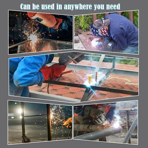 Using Rugged 110V 220V Stick Welder With 140 Amp Arc Output IGBT Inverter for various welding tasks at different locations