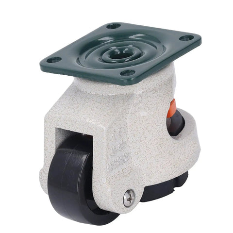 Leveling Caster Wheel 40mm Diameter Adjustable Height Plate Caster for Heavy Furniture and Equipment High Load Capacity Up to 2200 Pounds
