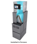 Whole House UV-C Air Purifier For HVAC Duct In-Duct Sterilization with Dual Lamps 120V installed in furnace