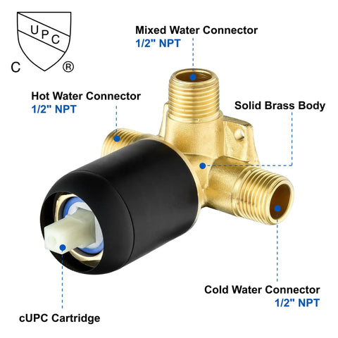 Wall Mount Bathtub Filler Faucet With Waterfall Flow, Roman Tub Filler, Matte Black solid brass valve connectors shown