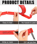 Red Painter Masking Tape Bulk Pack 20 Rolls, 1 Inch By 55 Yard General Purpose Tape shown being torn, peeled, and cut for projects