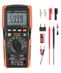 Digital Multimeter 6000 Count TRMS Auto Ranging For DC AC Voltage And Current Resistance Capacitance Temperature Diodes Continuity And Low Impedance Testing For DIYers And Pros with accessories