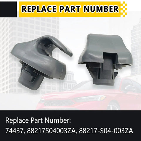 2 Pack Sun Visor Clip Hook Retainer For Honda Accord 1998 2007 Civic 1996 2004 CR-V 1996 2004 Element 2007 2011 Odyssey 1999 2010